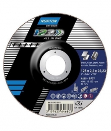 Disco Corte Ferro 125x2.2 Norton  1 2 3